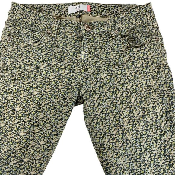 CAbi Jeans Pants Women Size 6 Multicolor Cotton Mid Rise Skinny Leg Flat Front - Picture 9 of 11
